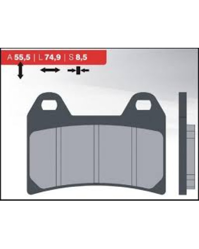Brenta тормозные колодки kh244 (золотые) (ft 4093)