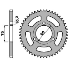 Pbr задня зірка 239 36 f honda mbx 80f 83-87 (ланцюг 420) (jtr239.36)