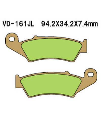 Vesrah тормозные колодки kh185 (золотые) (made in japan)