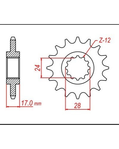 Grosskopf передняя звезда 295 12 honda cbr 600f '87-'96 (jtf295.12)