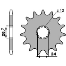 Grosskopf передняя звезда 526 17 kawasaki zzr 1200/1400 (jtf517.17) (цепь 530) (52617jt)