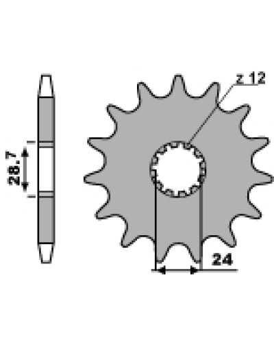 Grosskopf передняя звезда 526 17 kawasaki zzr 1200/1400 (jtf517.17) (цепь 530) (52617jt)