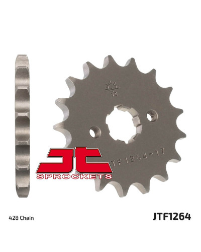 Jt передня зірка 2037 15 honda cbr 125 '04-'17, xlr 125 '98-'01, cb 125f '15-'16 (203715jt) (ланцюг 428)