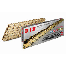 Did цепь приводная 50(530)zvmx2gg-116 / (116 звено) x-ring золотой / золотой открытый (50zvmx2gg-116)