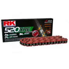 Rk цепь приводная rr520xre-120 (xw-ring) заклепка (clf) в наборе красный (объем: do 800 ccm) (36,5 kn)