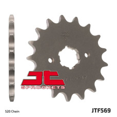 Jt передня зірка 569 16 yamaha xv 250 '89-'94, xvs 250 '08-'17, xv 250`89-15 (+2) (56916jt) (ланцюг 520)