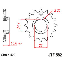 Jt передняя звезда 443 15 yamaha xj 600 diversion '92-'03 (44315jt) (цепь 520)