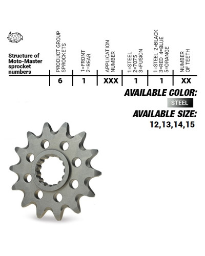 Moto-master передня зірка 2141 13 kawasaki kxf 450 '06-'20, klx 450r '07-'20(jtf1565.13) (214113) (56513)yfz 450 '04-'13