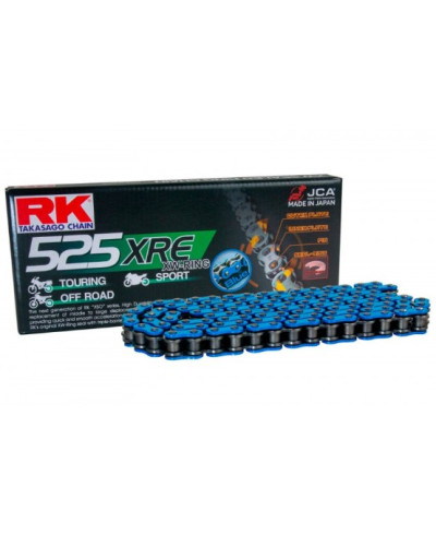 Rk цепь приводная bb525xre-124 (xw-ring) заклепка (clf) в наборе синий (объем: do 1000 ccm) (42 kn)