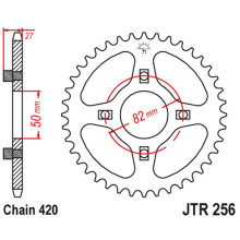 Jt задняя звезда 261 38 honda atc/trx 70 '82-87' xl/xr 75/80 '74-84' (26138jt) (цепь420)