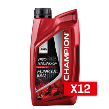 Champion олива для телескопів / амортизаторів / підвіски proracing gp fork oil 10w 1l(синтетична) (akc)