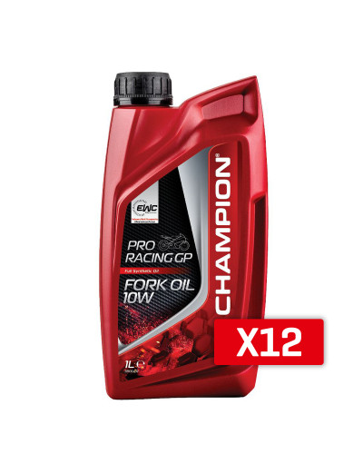 Champion олива для телескопів / амортизаторів / підвіски proracing gp fork oil 10w 1l(синтетична) (akc)