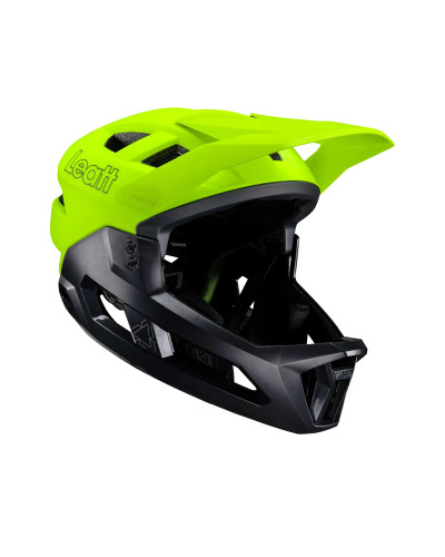 Leatt велосипедный шлем mtb enduro 2.0 (съемная челюсть) v24 lime цвет черный/желтый fluo размер l (59-63 cm)