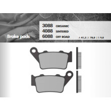 Brenta гальмівні колодки kh208 / kh213  (золоті) off road зад  brembo (ft 6088)