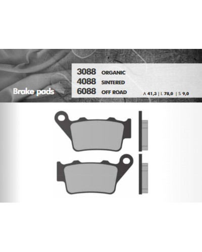Brenta тормозные колодки kh208/kh213 (золотые) off road зад brembo (ft 6088)