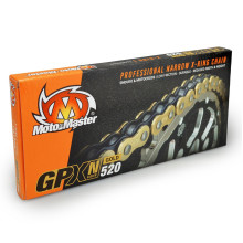 Moto-master ланцюг привідний gpxn-520g professional narrow x-ring motocross / эндуро racing x-ring chain золотий /  (120 звено, застібка в наборе)