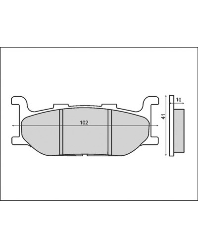 Brenta тормозные колодки kh179 yamaha xj/xv/xvs/xp перед