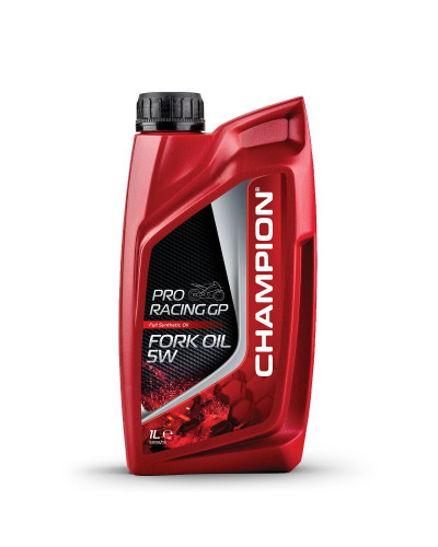Champion олива для телескопів / амортизаторів / підвіски proracing gp fork oil 5w 1l(синтетична) (akc)