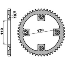 Pbr задня зірка 4303 42 c45 honda trx 200 '91-'97, trx 400 '99-'14 (jtr1350.42) (ланцюг 520)