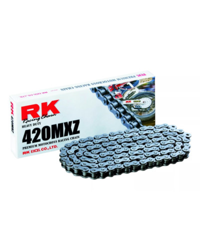 Rk цепь приводная (motocross) 420mxz-140 застежка (cl) в наборе стандартная (объем: do 150 ccm) (22,2 kn)
