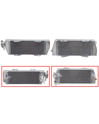 Psychic радіатор ktm exc/mxc/sx 250/300/380 1998–2003, посилений, стандартної ємності, лівий (шт.) (oem: 50335007000)