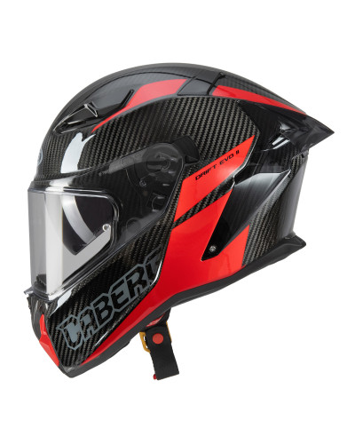 Caberg інтегральний шолом model drift evo ii carbon nova red (pinlock) колір чорний/сірий/червоний розмір m (pinlock у комплекті)