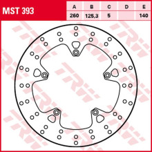 Trw zf гальмівний диск перед aprilia sr 125/300 '11-, gilera nexus 250 '06-'08, nexus 125 '07-'15, nexus 300 '08-'14, nexus 500 '04-'15, piaggio x7 125/250 '08-'14, x8 125/200/250 '04-'06, x