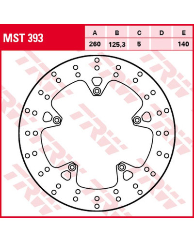 Trw zf гальмівний диск перед aprilia sr 125/300 '11-, gilera nexus 250 '06-'08, nexus 125 '07-'15, nexus 300 '08-'14, nexus 500 '04-'15, piaggio x7 125/250 '08-'14, x8 125/200/250 '04-'06, x