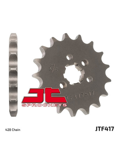 Jt передняя звезда 517 16 kawasaki kmx 125, kdx 125 (51716jt) (цепь 428)