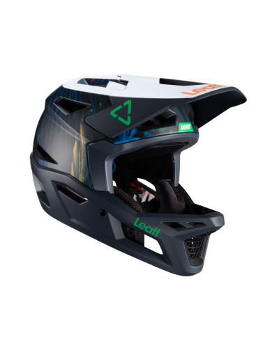 Leatt велосипедный шлем mtb gravity 4.0 v24 helmet jungle темно-синий цвет/белый размер l (59-60 cm)