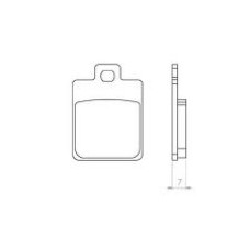 Brenta тормозные колодки kh260 (золотые), скутер peugeot, piggio, sym, vesp (ft 4014)