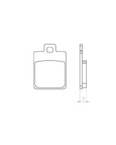 Brenta тормозные колодки kh260 (золотые), скутер peugeot, piggio, sym, vesp (ft 4014)