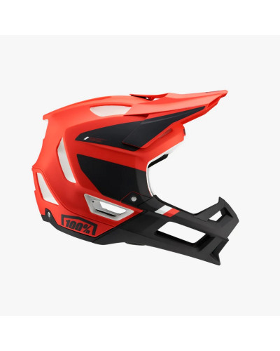 100% mtb велосипедний шолом trajecta red fluo/black колір червоний fluo/чорний розмір xl (61-64 cm)