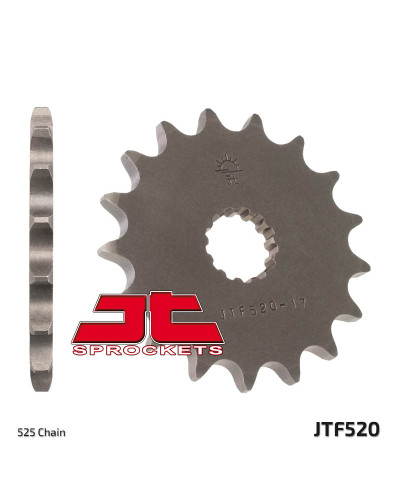 Jt передня зірка 564 16 suzuki gsr 600/gsxr 600 (56416jt) (ланцюг 525)