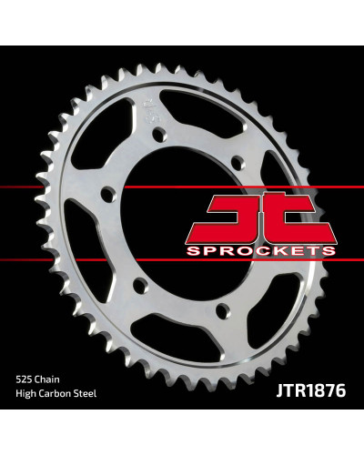 Jt задняя звезда 4385 43 suzuki gsxr 600 '11-'19, yamaha mt-07 '14-'22, xsr700 '16-'22 (438543jt) (цепь 525) (oryg.)