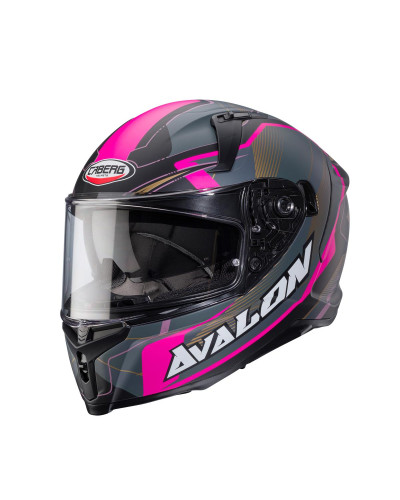 Caberg інтегральний шолом avalon x optic колір чорний mat/сірий/fuksja (інтенсивний відтінок рожевого) розмір m