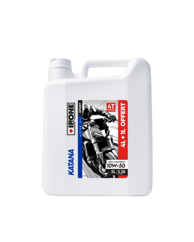 Ipone katana 10w50 моторна олива 100 % синтетика 5l (ester, ma2) -  4+1 (akc) 