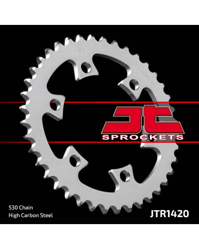 Jt задняя звезда 4401 40 can-am / bombardier ds 650 04-07 (440140jt) (цепь 530) ( диаметр otw. śruby 10,5mm )