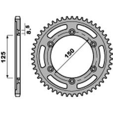 Pbr задняя звезда 4507 44 c45 ktm 690 эндуро/см '07-'18, 790 adv '18-'20 (jtr897.44) (цепь520)