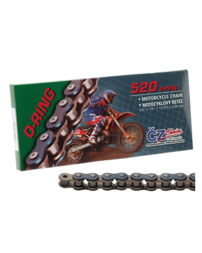 Cz цепь приводная 520 orm (104 звено) o-ring do 450 ccm (34,0 kn) + застежка