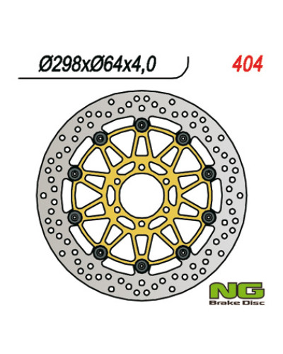Ng тормозной диск перед yamaha fzs600 '98-'03, tdm850 '91-'01 (298x64x4) плавающая