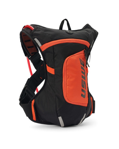 Uswe camel bag moto hydro 4 factory orange, оранжевый цвет, для мото/велосипеда, емкость для жидкости 3 л (рюкзак 4 л + 3 л жидкости).